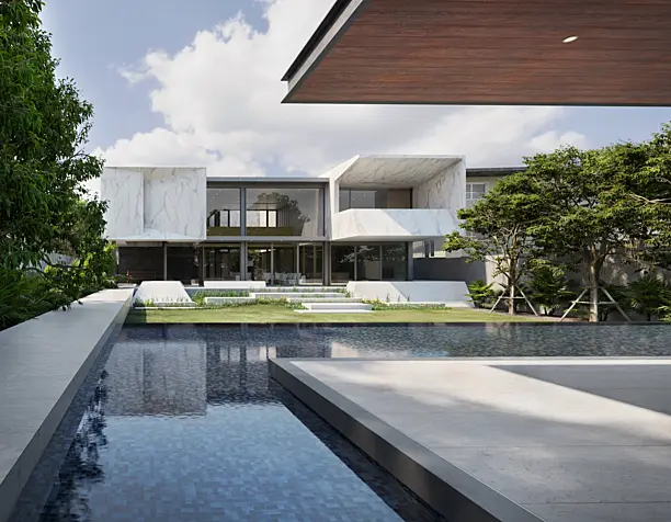 Marble house (выполнено по референсу)