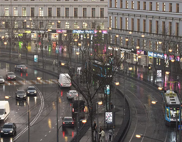 Сity after the rain