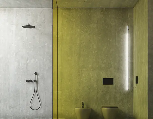Concrete bathroom