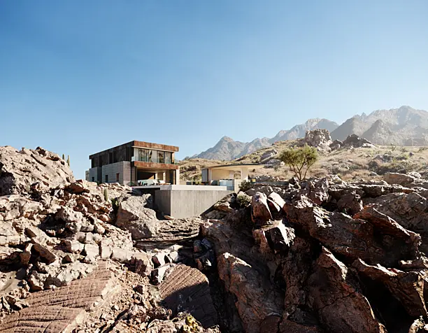 CGI:Ridge mountain residence (Render by photo)