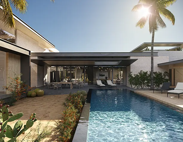 The villa on Aruba