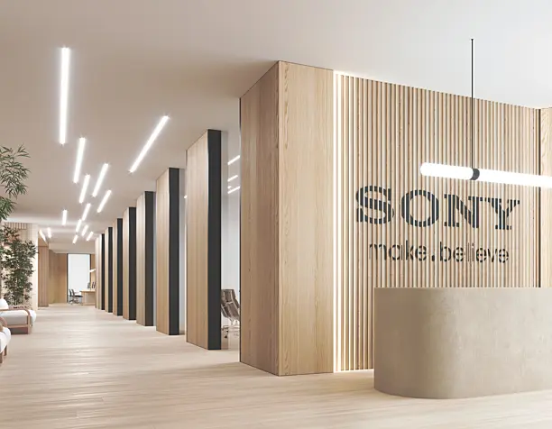 Студенчекая работа, Дизайн офиса Sony