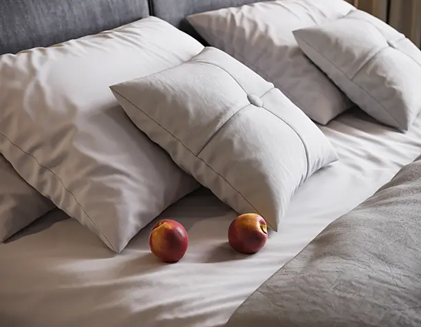 BEDROOM WITH PEACHES