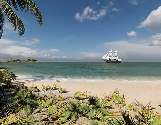 Caribbean sea, work in progress