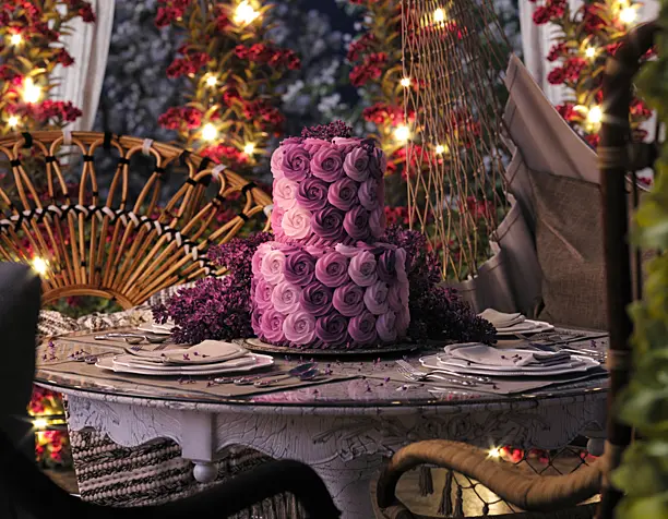 CGI Lilac Cake 3D