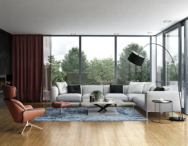 LIVING ROOM IN COUNTRY HOUSE (сделано по референсу)