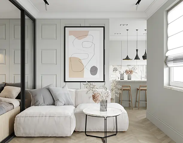 Grey flat
