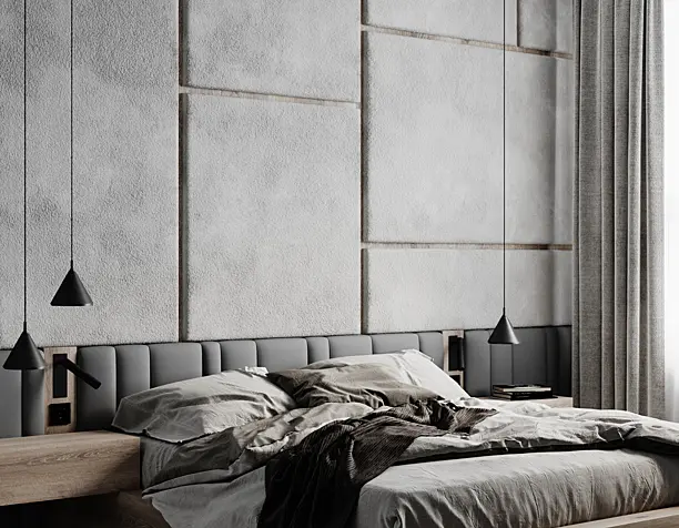 Cozy gray bedroom