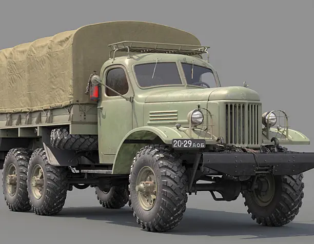 3д модель ЗИЛ-157_Тент.