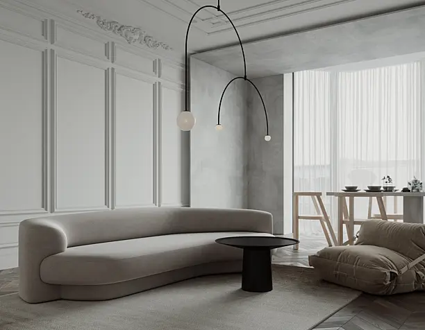 Гостиная в жк Ray Residence