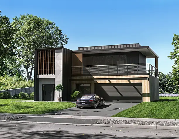 Modern single-family home