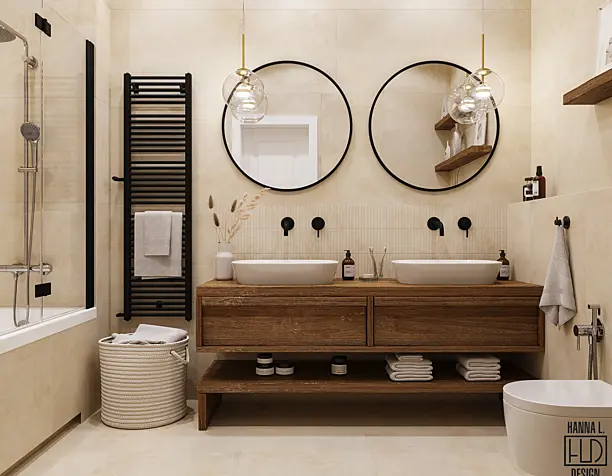 Ванная комната в частном доме #HLD_DREAMHOUSE