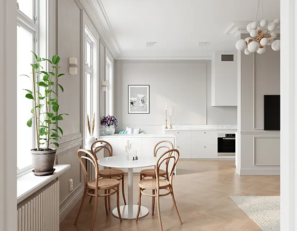 Elegant modern apartment in Stockholm (сделано по референсу)