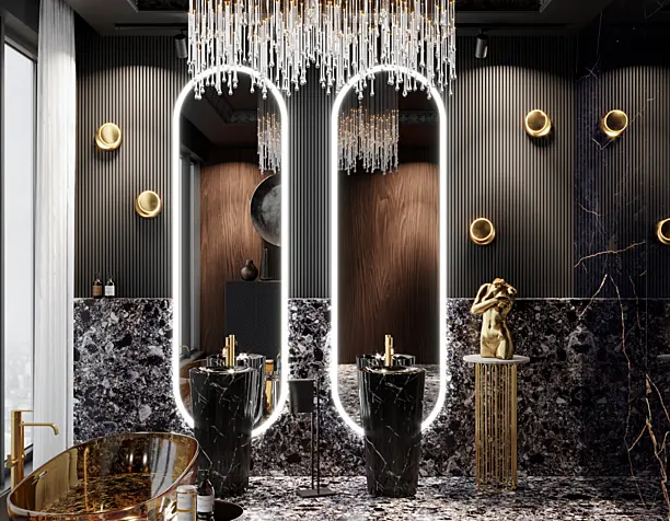 Luxury bathroom (сделано по референсу)