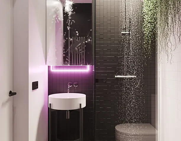 tiny bathroom