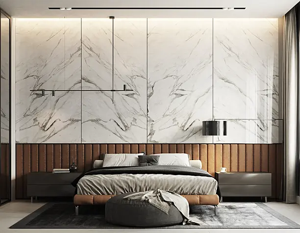 terracotta master bedroom