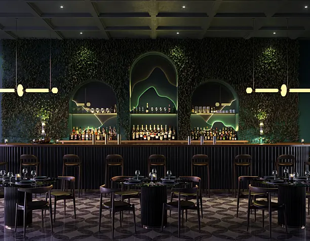 Midnight green bar