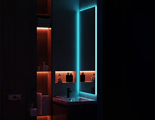 men`s bathroom. eclectic decision