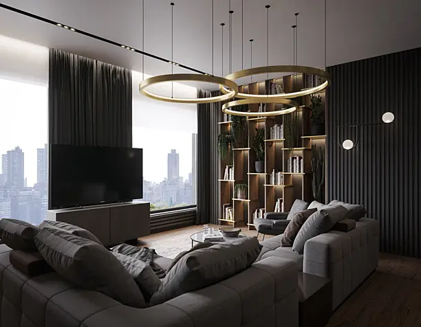 Living room in Moscow
