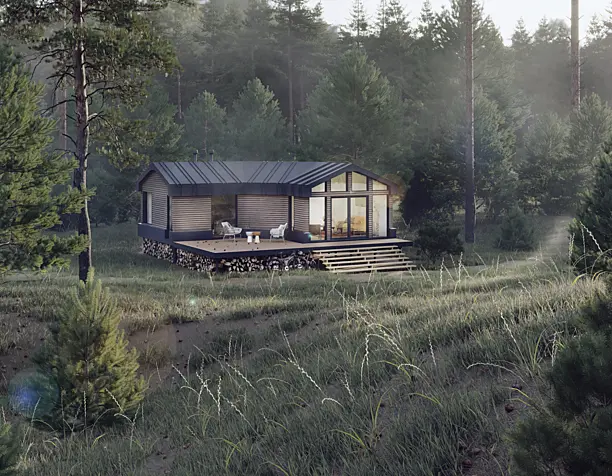 House in forest