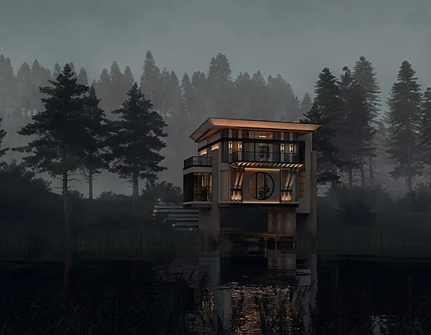 Modern chinese house with local touch.