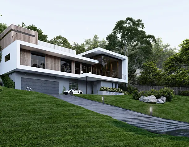 Exterior Lumion render scene