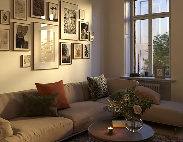 Evening in the living room