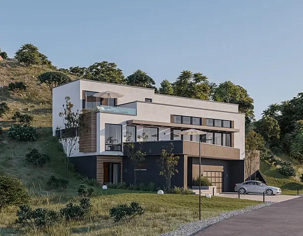 CGI - Private house on the hill