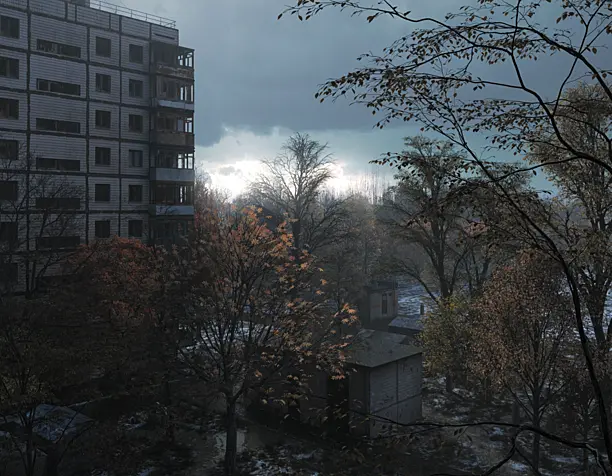 CGI View from the window 3D