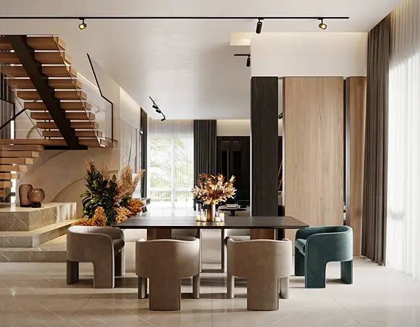 Living room. Visualization and design by Adil.