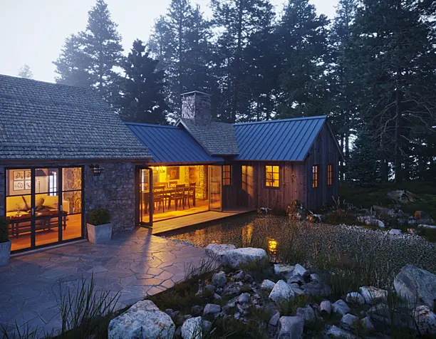 House in the woods (сделано по референсу)