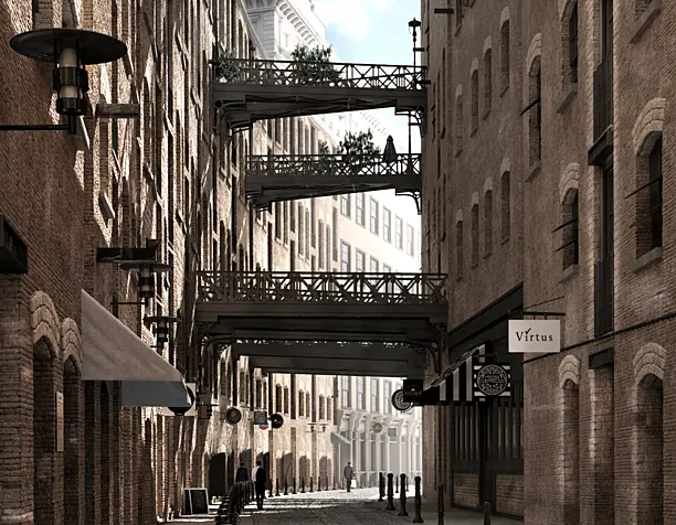 Shad Thames, London (сделано по референсу)