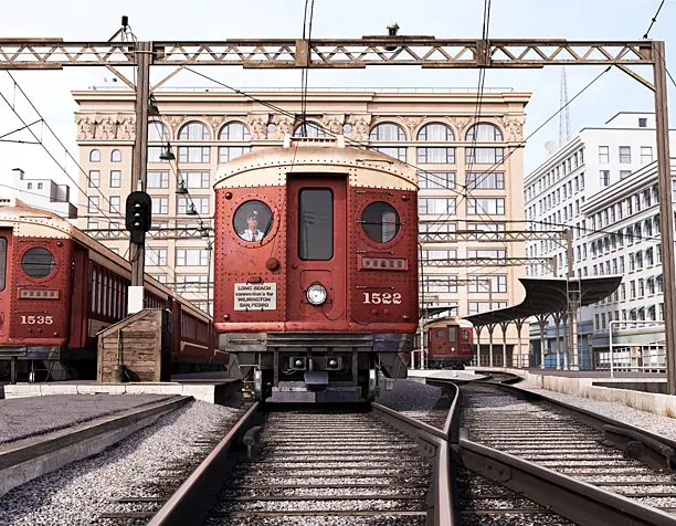 Pacific Electric Red Car (сделано по референсу)