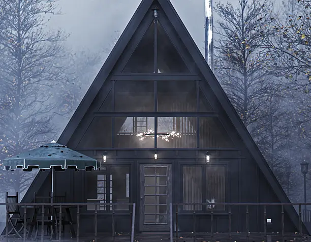 A-Frame autumn house