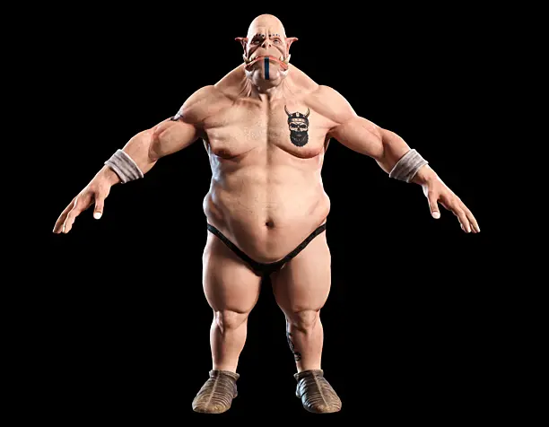 Ork. low poly