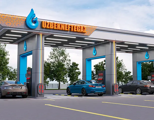 Бензоколонка. Gas station project by Adil.