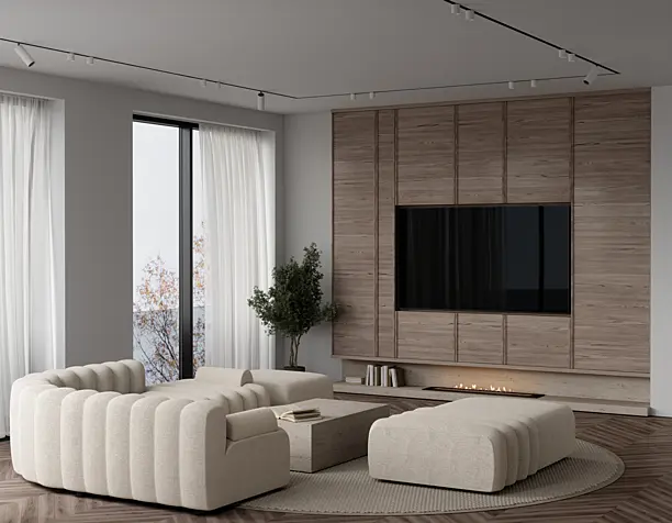 VICTORY PARK | Living room and Kitchen