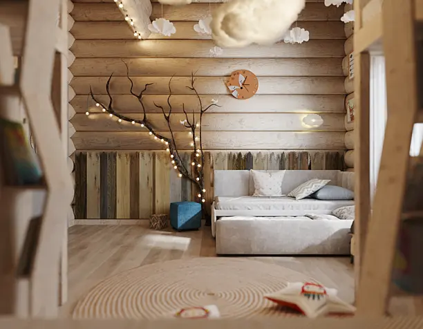 CHILDROOM in wood house