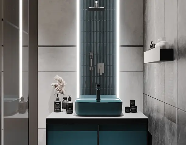Blue Bathroom