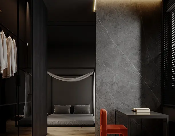 Dark interior