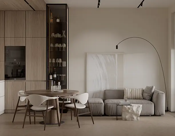 Visualization of the kitchen-living room | Визуализация кухни-гостиной
