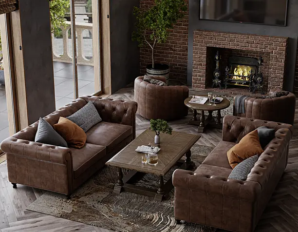 Living room loft style