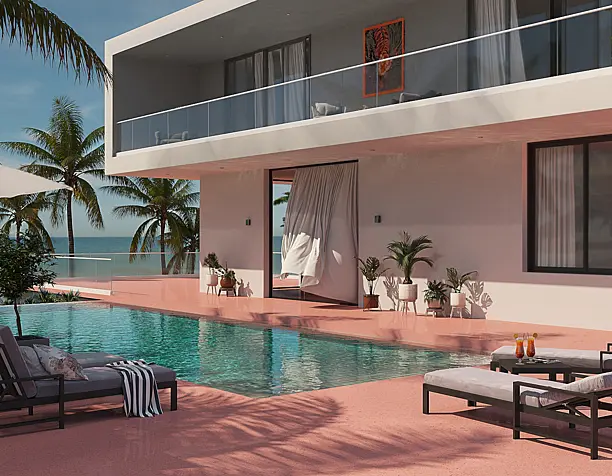 Hotel by the sea