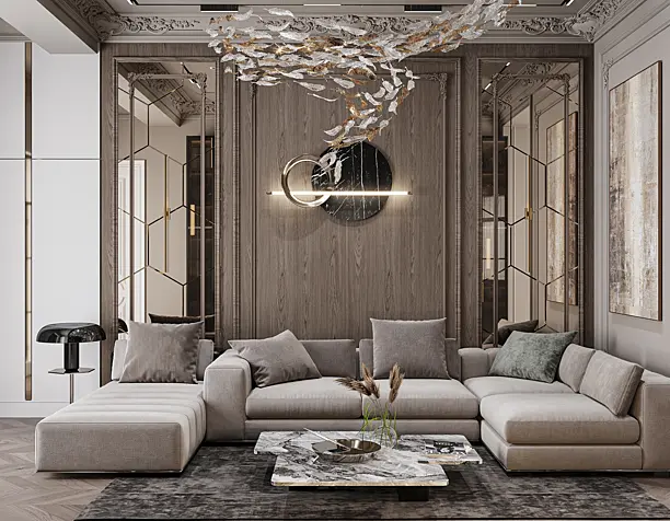 L U X U R I O U S living room