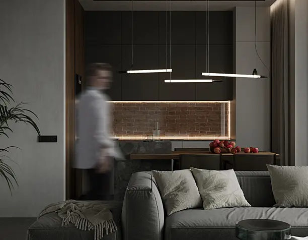 Kichen, living room - Rassk project
