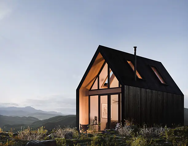 Scandinavian House in mountain
