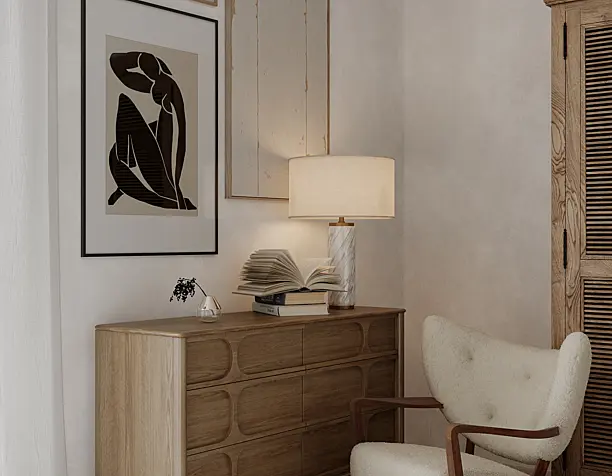 Swedish-style bedroom