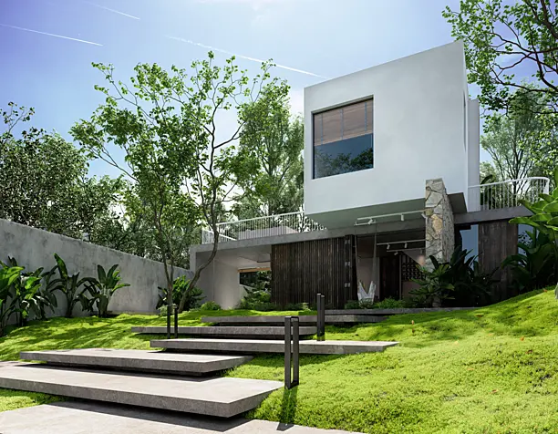 Vietnam villa (сделано по референсу)