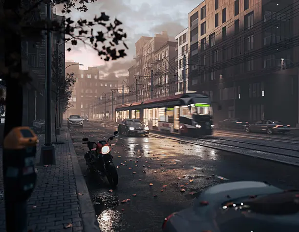 Tne night city render