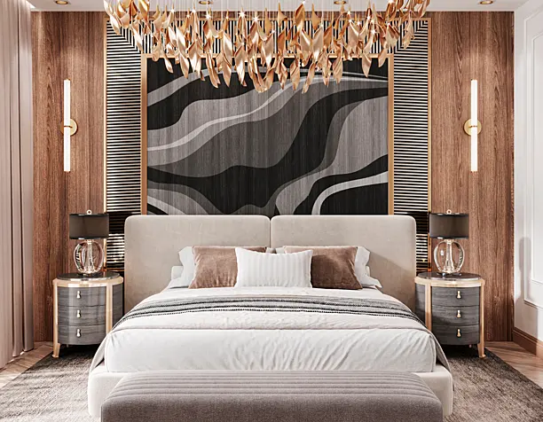 Interior bedroom Minotti (сделано по референсу)